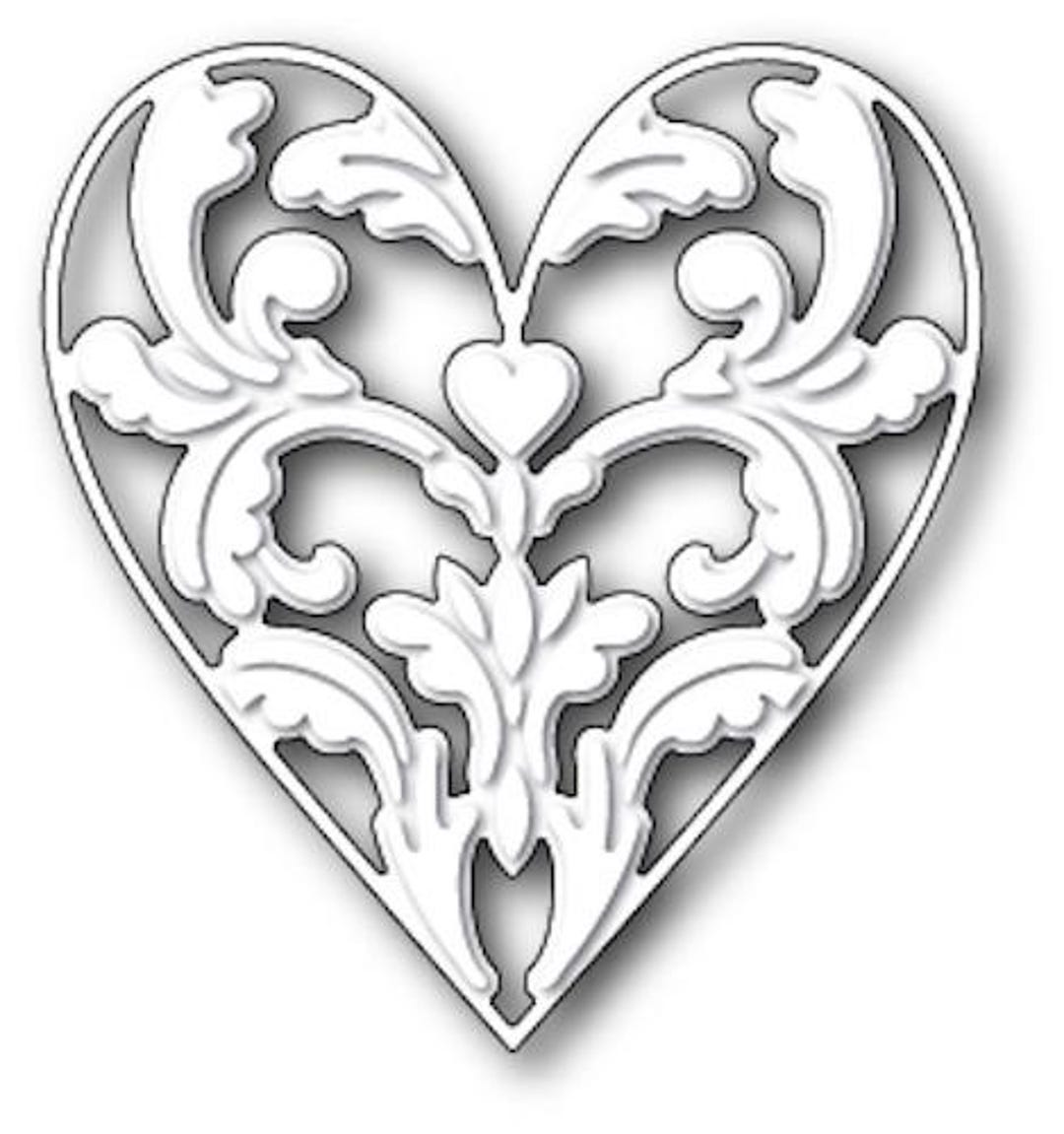 Memory Box Die - Exquisite Heart - Etsy