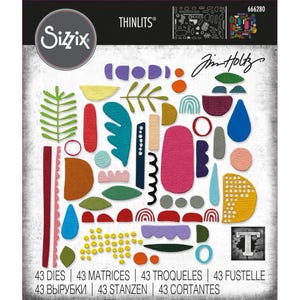 Sizzix Thinlits Dies by Tim Holtz - Abstract Elements