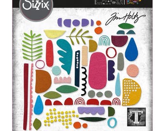Sizzix Thinlits Dies by Tim Holtz - Abstract Elements