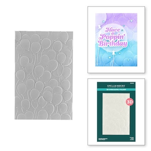 Spellbinders - It&#39;s My Party - Floating Balloons 3D Embossing Folder