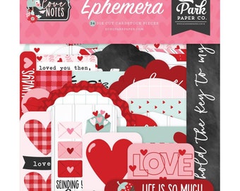 Echo Park Paper - Love Notes - Ephemera
