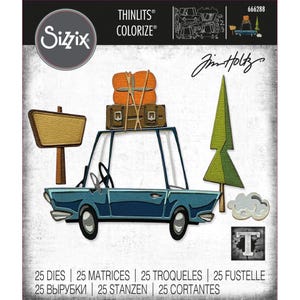 Sizzix Thinlits Dies by Tim Holtz - Road Trip