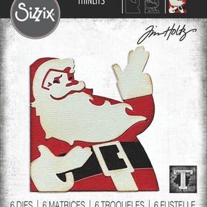 Sizzix Thinlits Dies by Tim Holtz - Retro Santa