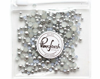 Pinkfresh Studio - Metallic Pearls - Matte Silver