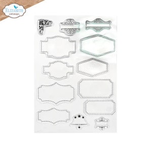 Elizabeth Craft Designs - Layered Labels - Cling Stamp