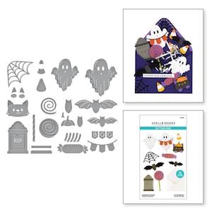 Spellbinders - Envelope of Wonder Collection - Halloween Wonder Etched Dies