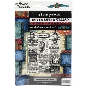 Stamperia Mixed Media Stamp - Sea World Steampunk News
