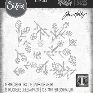 Sizzix Thinlits Dies by Tim Holtz - Pine Patterns