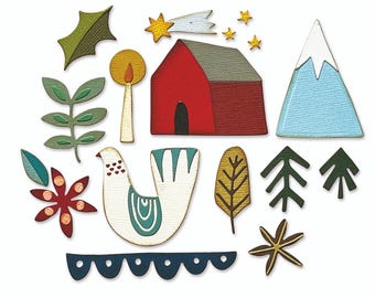 Sizzix Thinlits Dies By Tim Holtz - Funky Nordic