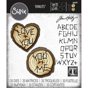 Sizzix Thinlits Dies by Tim Holtz - Wood Slice