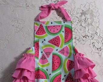 Watermelon Patch Bubble Romper - Watermelons - Melons - Summer - Pink - Infant Toddler Child Sizes - Vintage-Style Sunsuit - Party