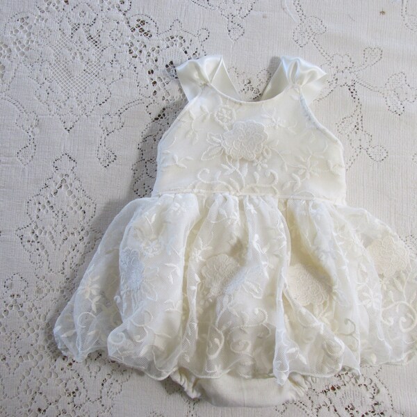 Cream Lace Romper Etsy