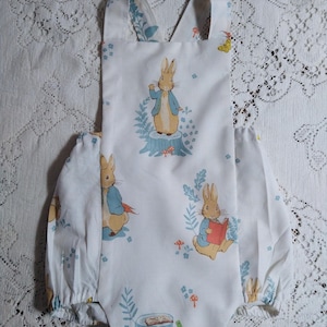 Peter Rabbit Bubble Romper - Infant & Toddler sizes - Vintage-Style Romper With or Without Ruffles for Baby Boy or Girl Sunsuit - Photo Prop