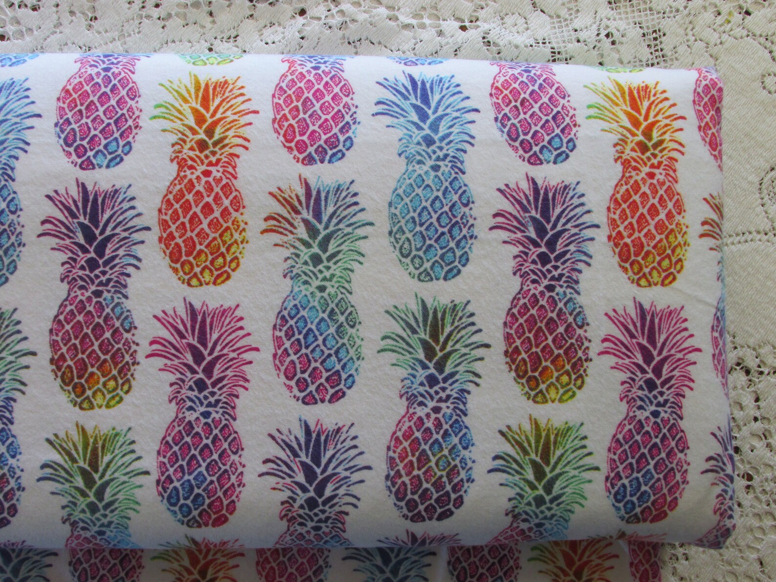 Extralarge Receiving Blanket Rainbow Pineapples Pineapple Etsy