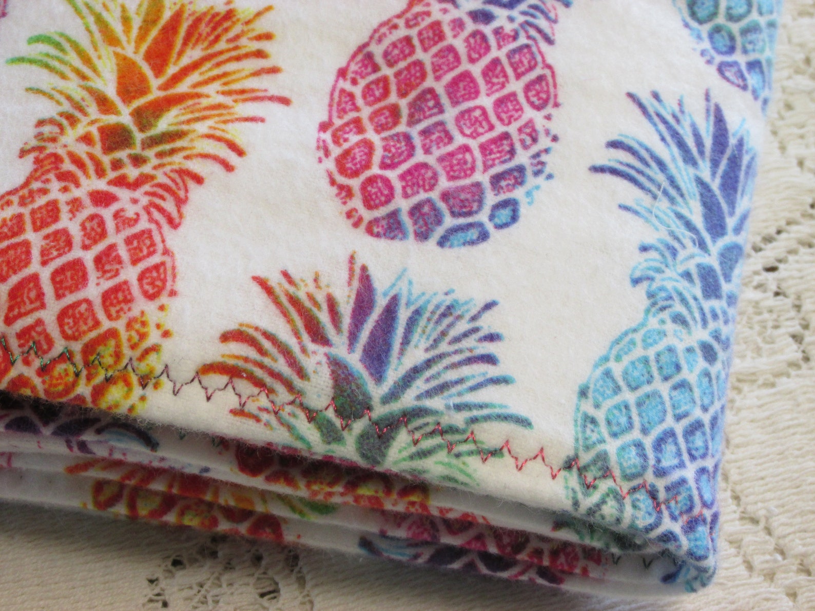 Extralarge Receiving Blanket Rainbow Pineapples Pineapple Etsy