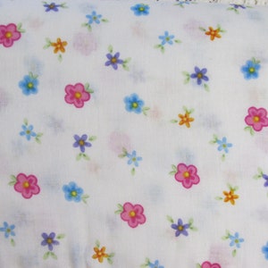 Floral Double Gauze Swaddle Blanket - Pink - Yellow - Aqua - Floral - Flowers Blanket - Baby Gift - Hannahs Homestead2