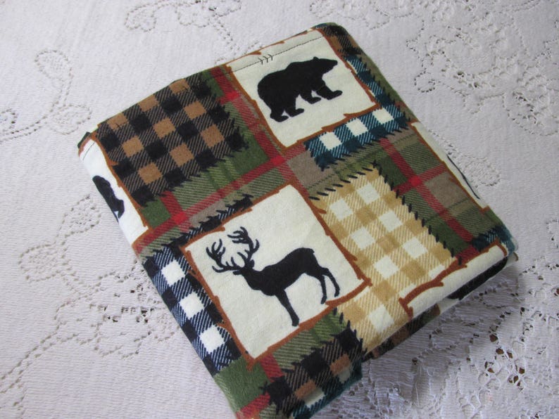 ExtraLarge Receiving Blanket Bear Moose Deer Buffalo Etsy