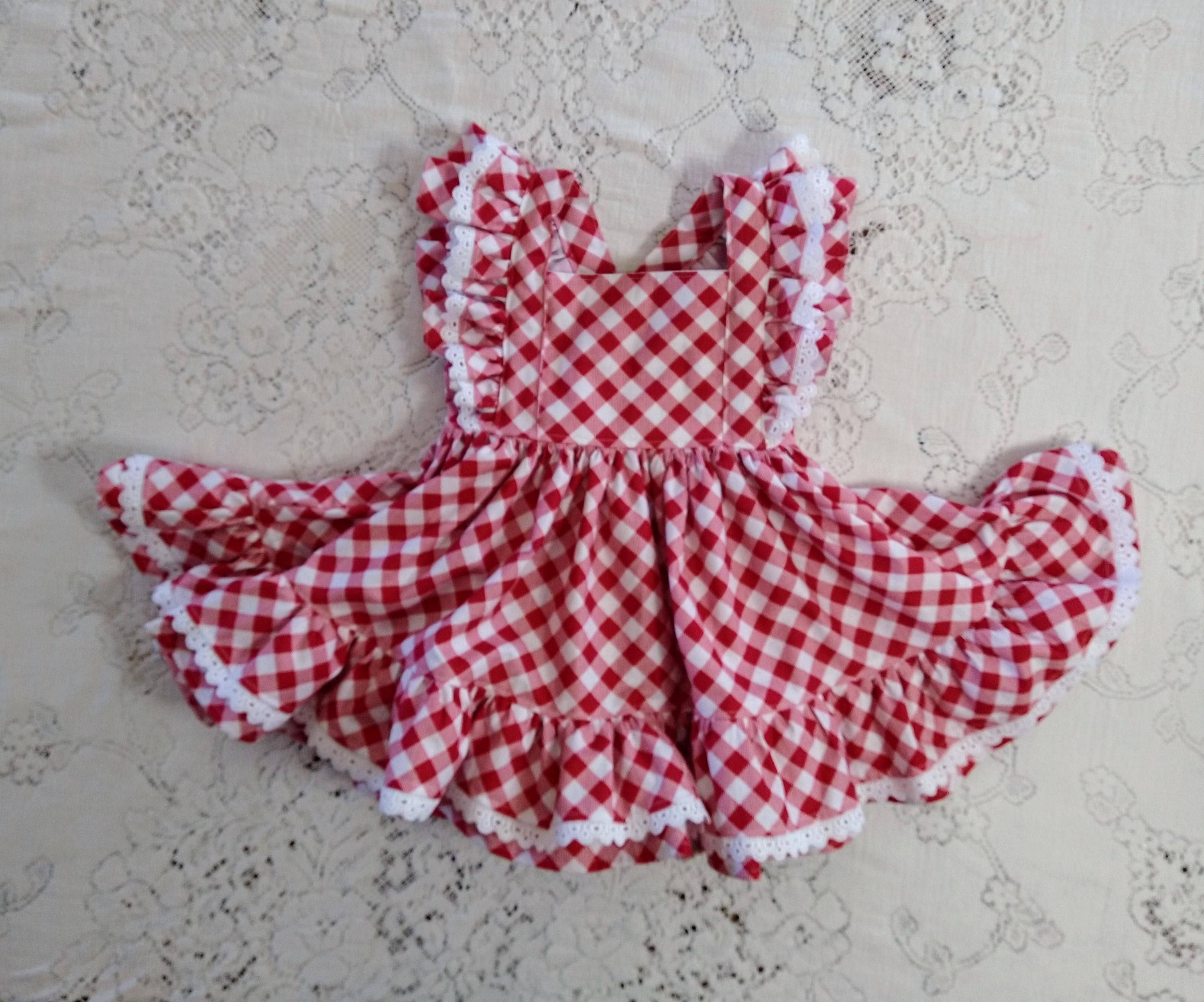 fitted lace wedding dress Red Gingham Dress