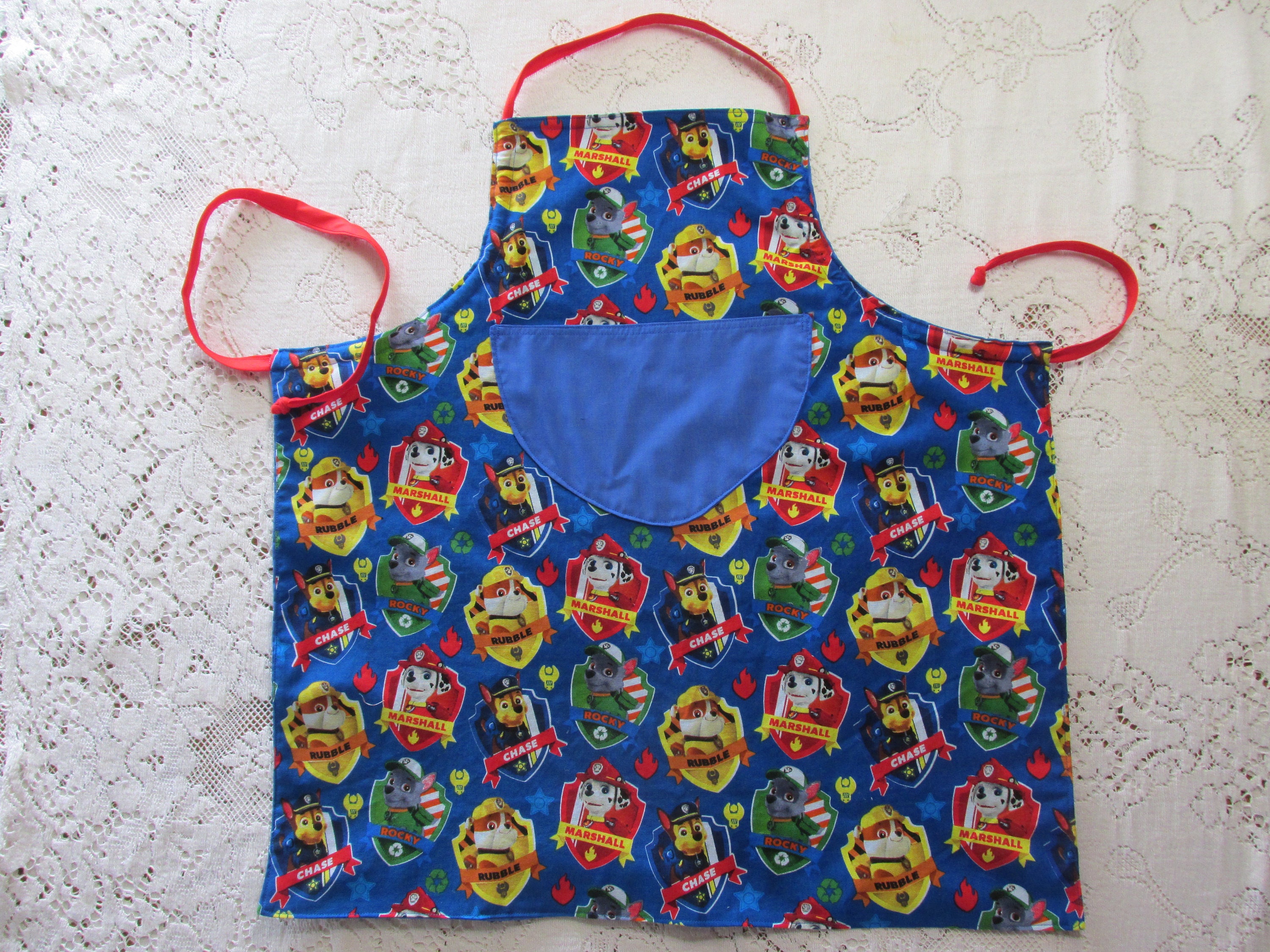 パウ・パトロール 子供用エプロン - リバーシブル幼児用エプロン