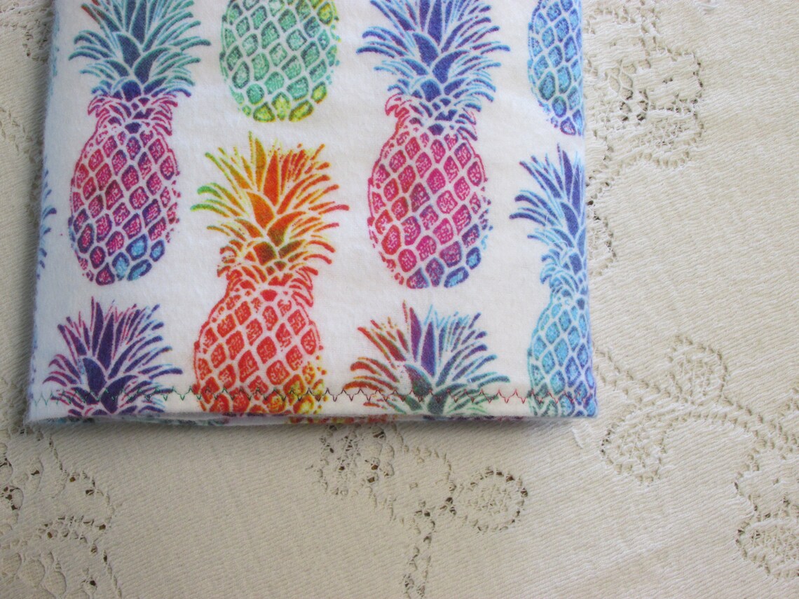 Extralarge Receiving Blanket Rainbow Pineapples Pineapple Etsy