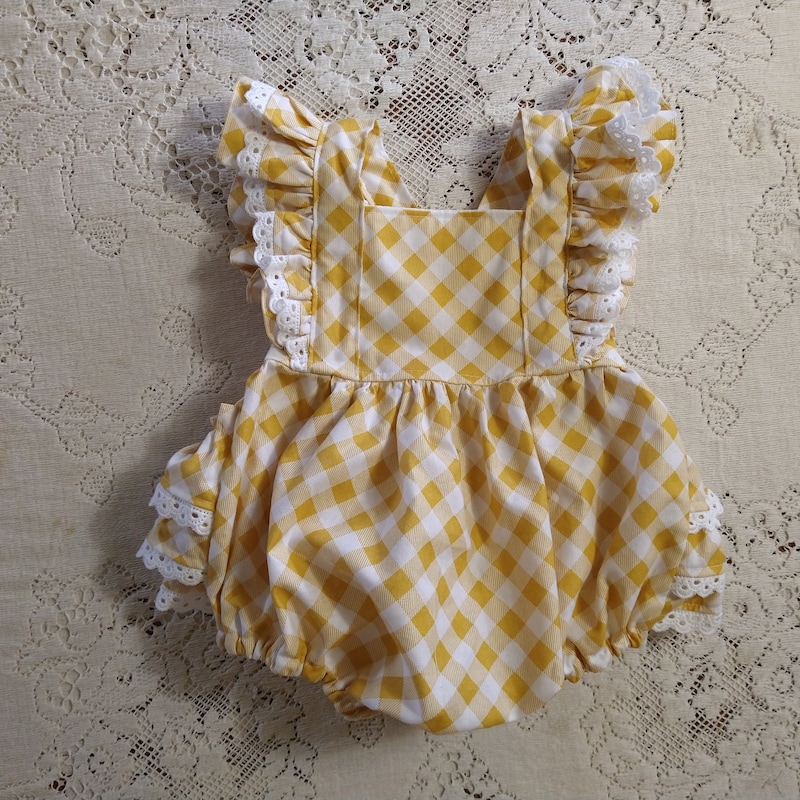 Blended Romper For New Born Baby In Yellow Color