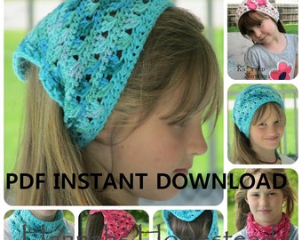Brookfield Kerchief Crochet Pattern, Instant Download PDF Pattern, Hannahs Homestead2