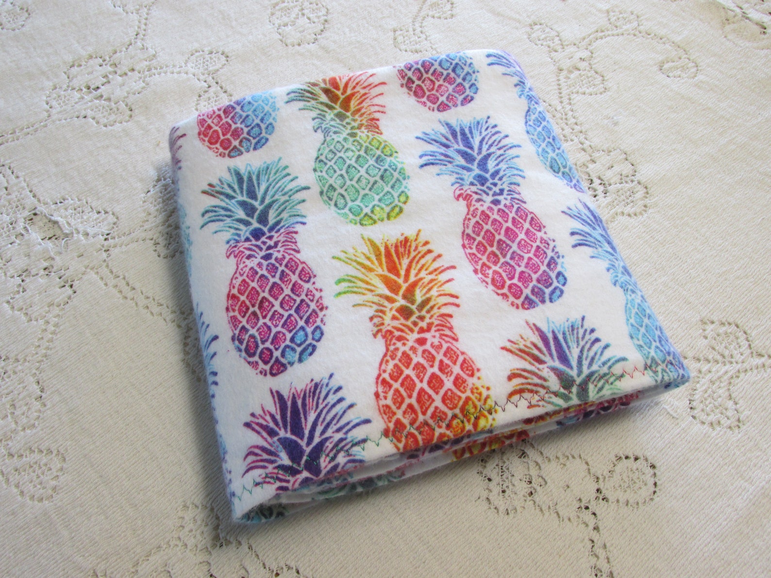 Extralarge Receiving Blanket Rainbow Pineapples Pineapple Etsy