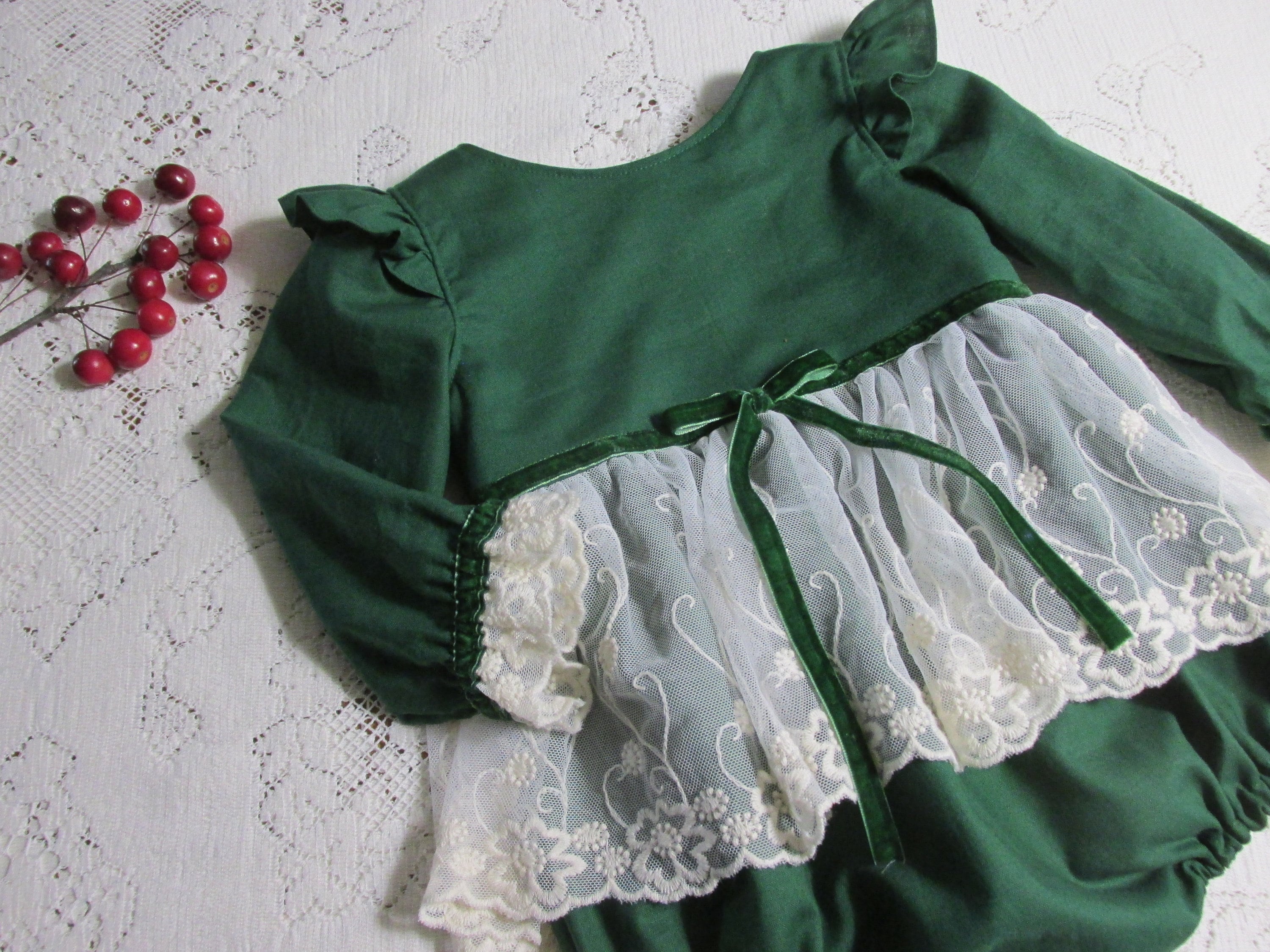 Infant Girl Green Holiday Dress - Etsy Canada Infant Girl Green Holiday Dress - Etsy Canada