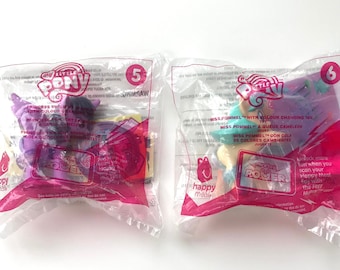 Colour Changing My Little Ponies McDonald’s Happy Meal Toys,Unopened #6Miss Pommel,#5 Princess Twilight Sparkle,Collectible My Little Pony