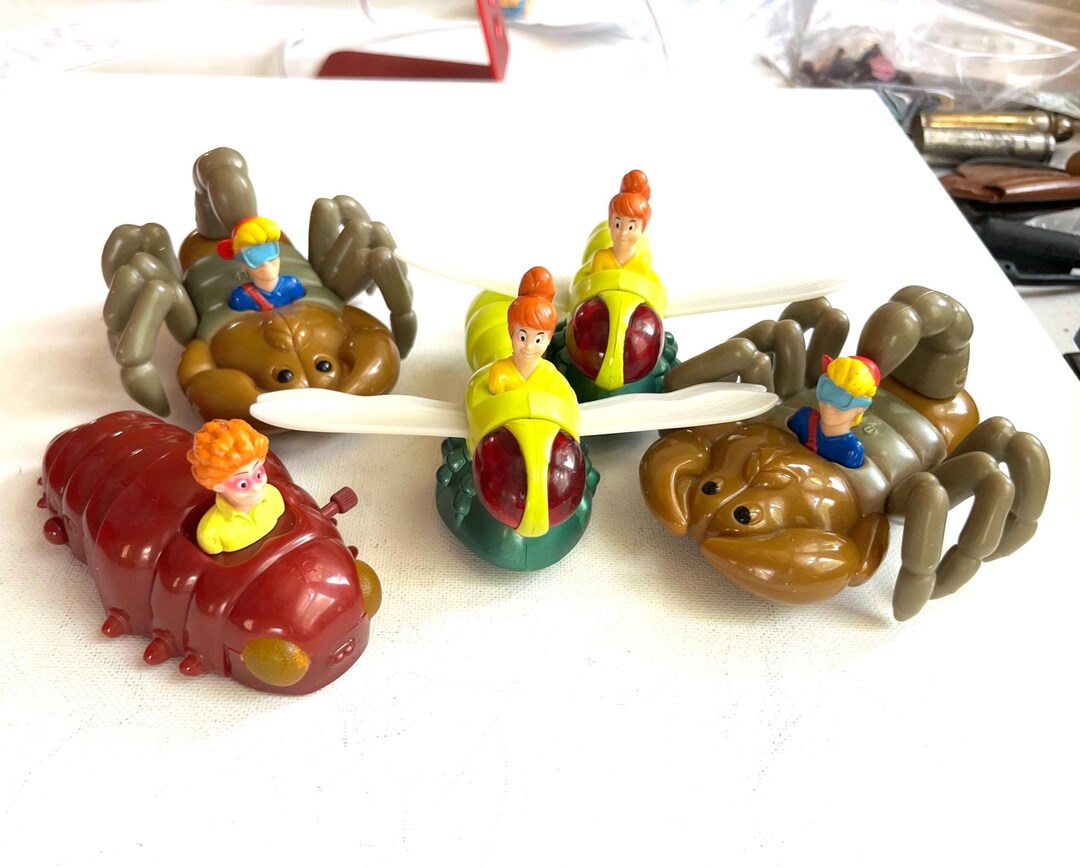 Lot of 5 Bug Riders Vintage Burger King Kid's Club 1990s Toys, 2 ...