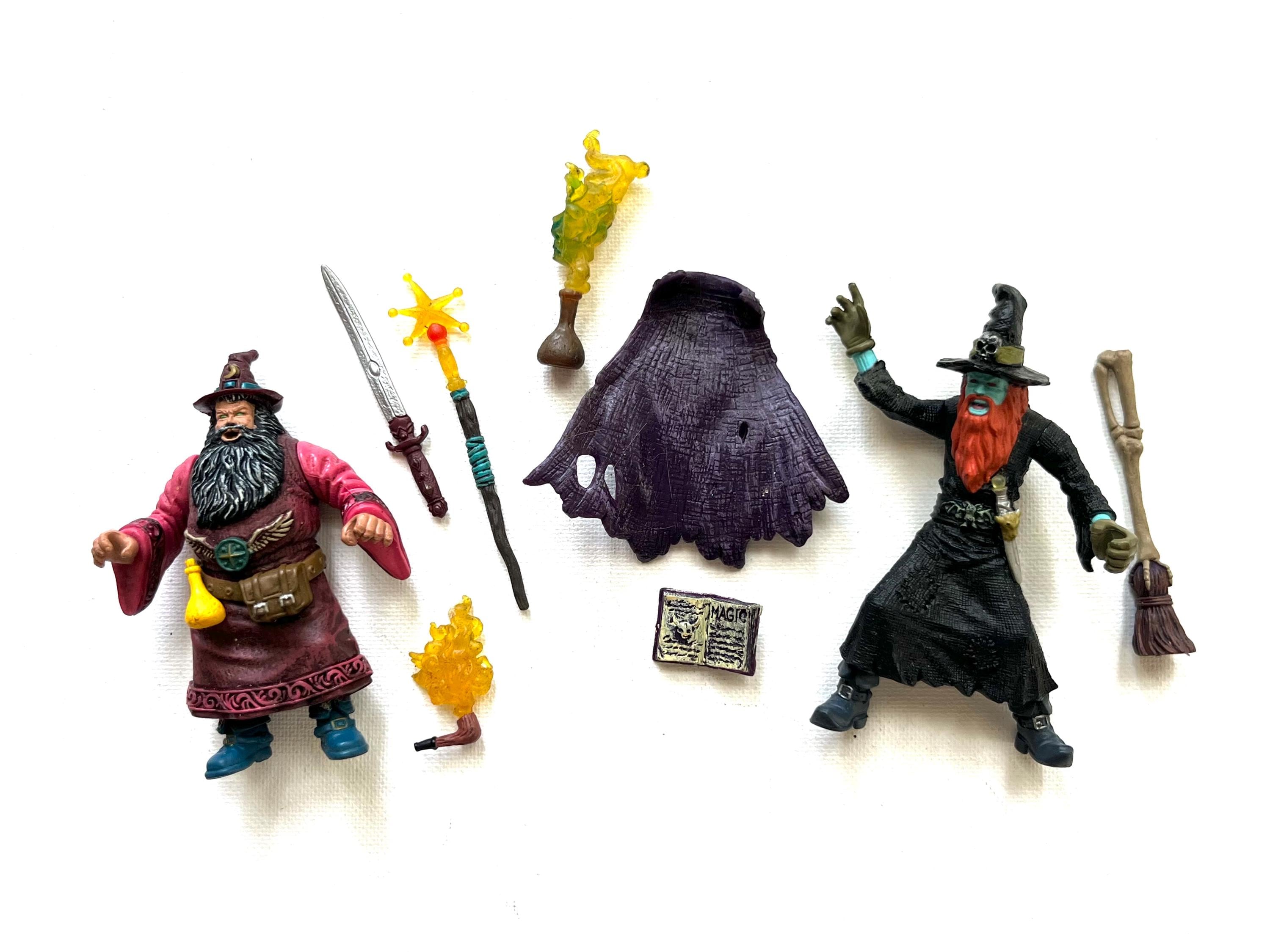 古いオモチャ　まとめ売り Lot of 2 Chap Mei Wizards/sorcerers/warlocks Action Figures