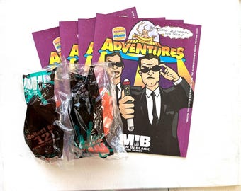 Vintage Men in Black Toys Burger King 1998 Movie Lot of 3 Sealed