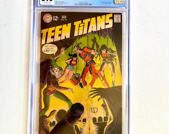 Teen Titans #19, 1969 DC Comics, CGC Graded 5.0, Silver Age 1960s Vintage Comic Books