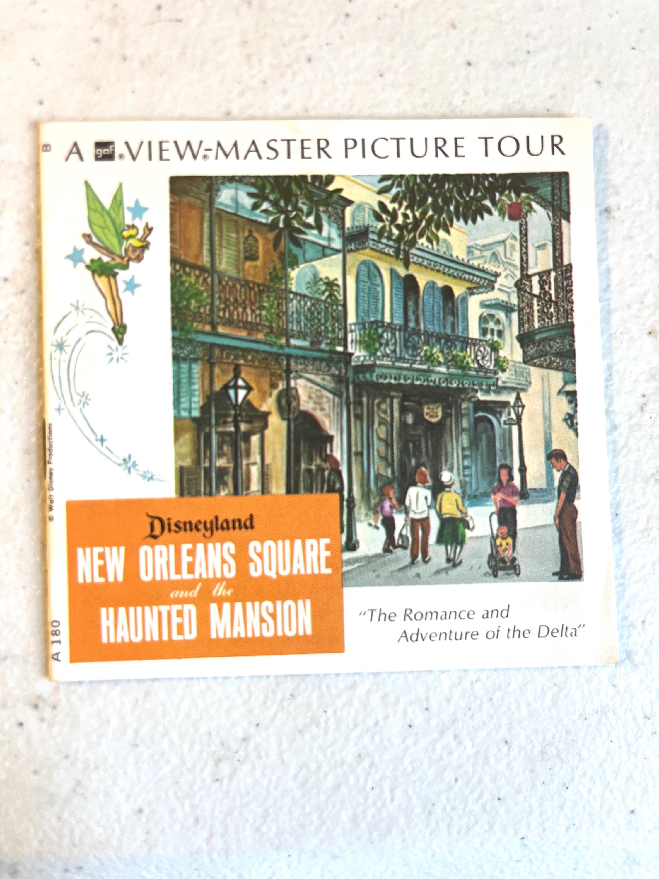 Vintage 1970s Disneyland View Master Reels & Booklet, New Orleans