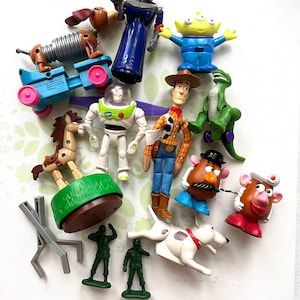12-pc Toy Story Mcdonalds & Burger King Toys, Vintage Disney/pixar