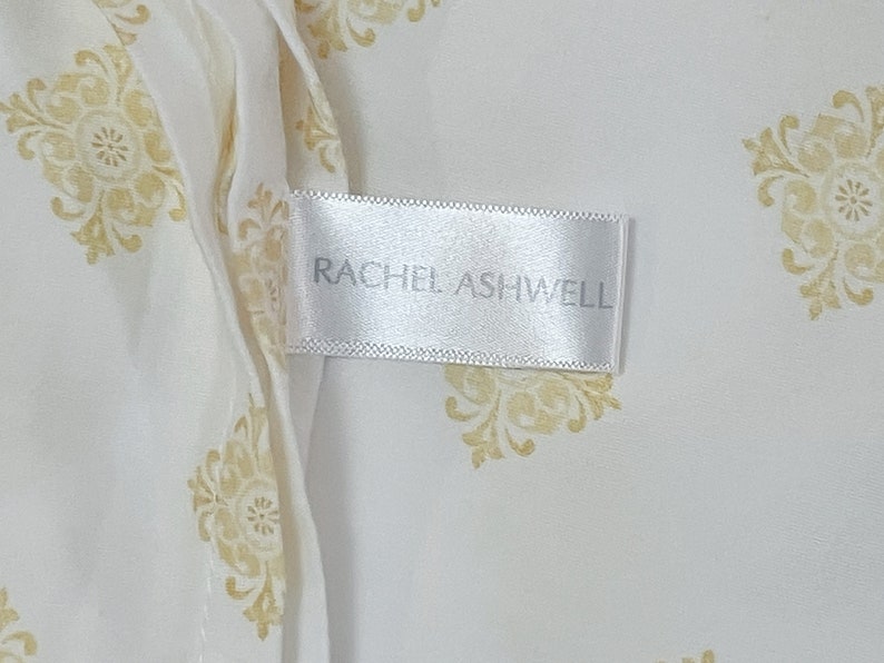 Rachel Ashwell TWIN FLAT SHEET Gold Medallions image 2