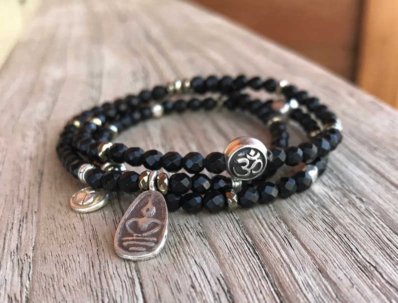 Meditating Buddha Lotus Bracelets Om