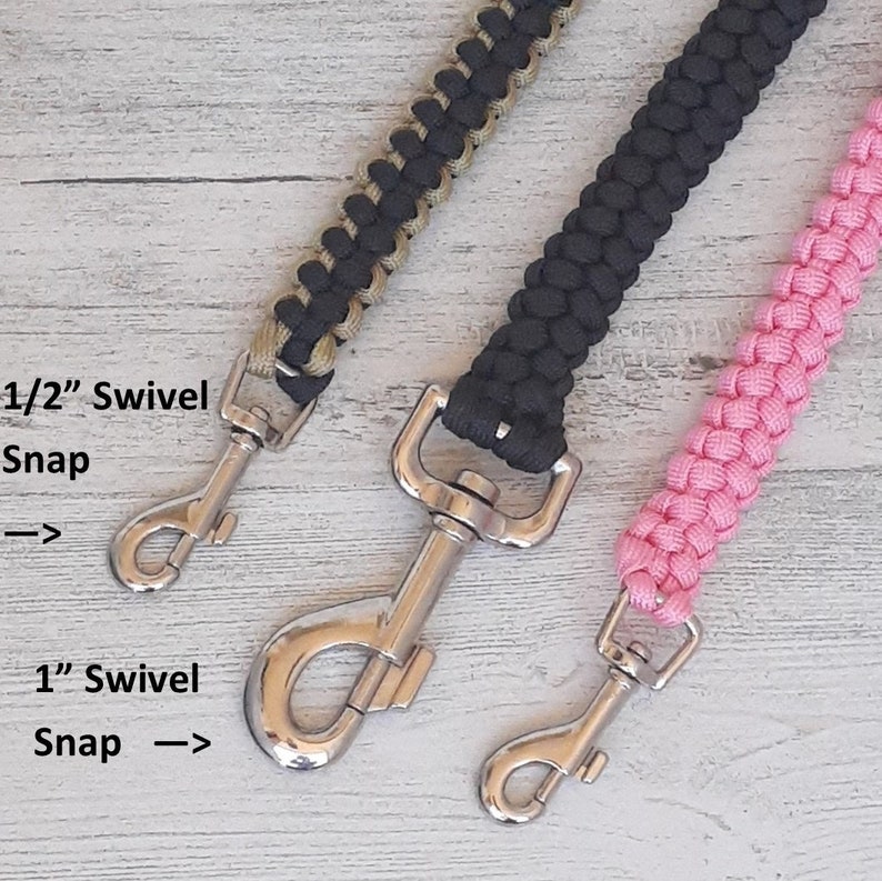Dog Harness Vest Handle, Single handle with Dual Swivel Hooks, Stitched Solomon's Knot, Choose your color (Made to Order) image 2