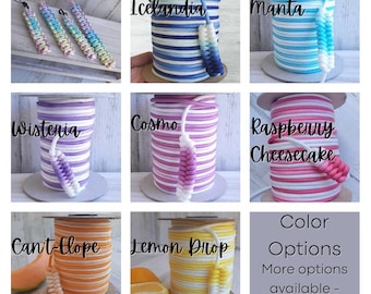 Dog pull tab, cellphone tab, keychain tab, drawer pull, door handle pull, cupboard pull, Guide Dog training,, Bright Ombre (Made to Order)