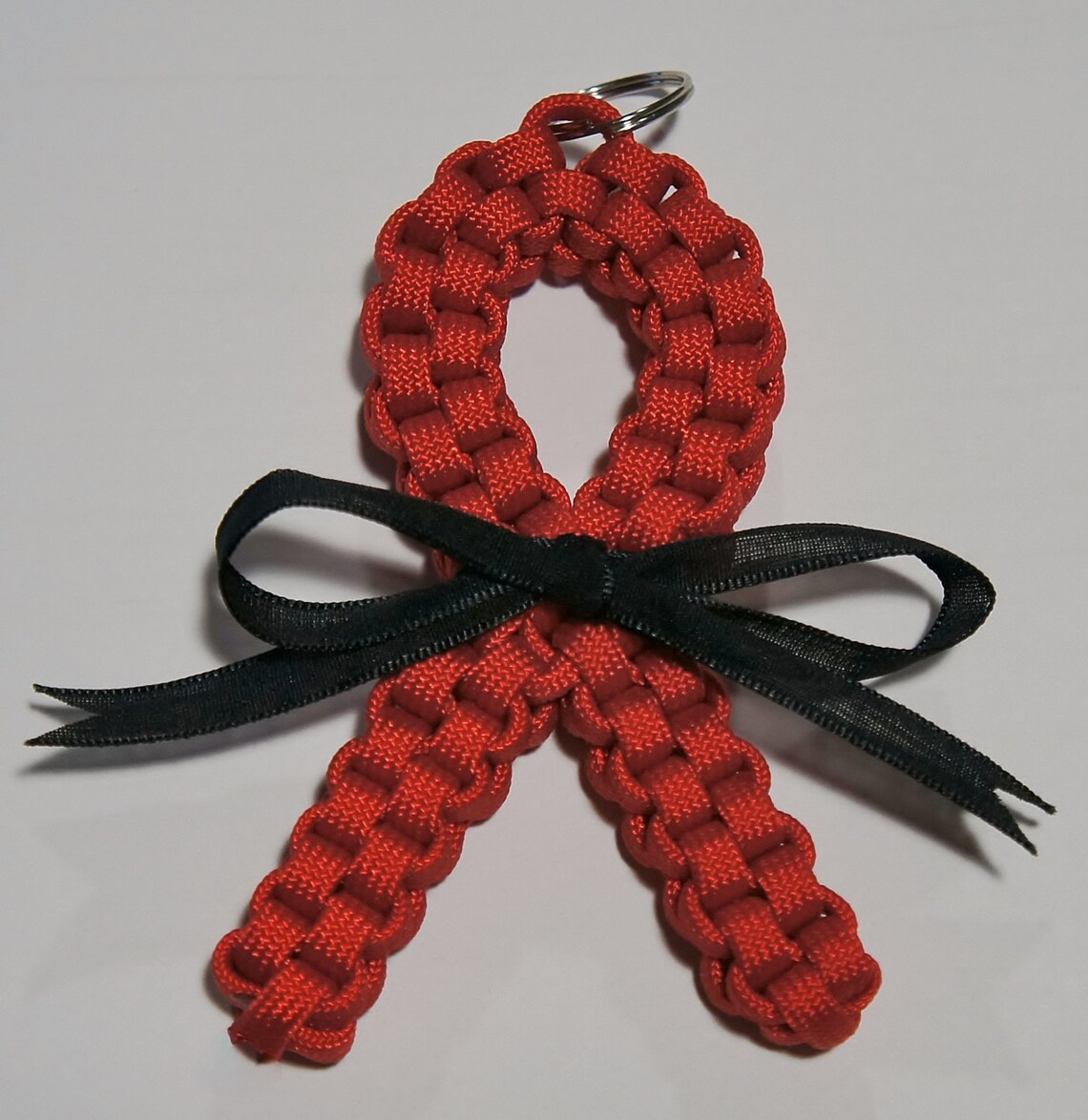 Red Sepsis Paracord Awareness Ribbon Keychains Red With Etsy New Zealand