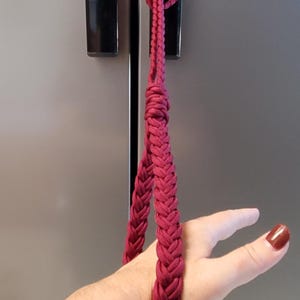 Fridge door pull tab with hand loop, single, Freezer door pull tab, Disability aid, Mobility aid, single color (Made to Order)
