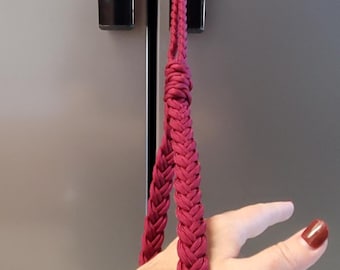Fridge door pull tab with hand loop, single, Freezer door pull tab, Disability aid, Mobility aid, single color (Made to Order)