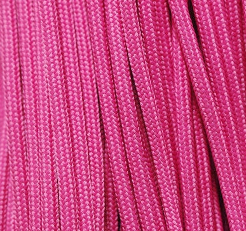 550Cord Pink Ready to Ship RTS Paracord Azalea 100 Foot Hank