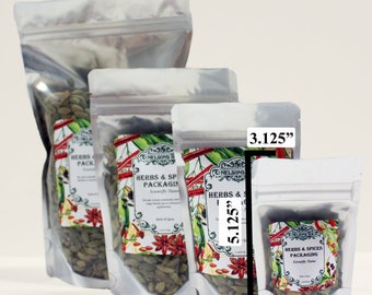 1 Oz Resealable Smell Proof Poly/Foil Zip Pouch (3.125x5.125x2)