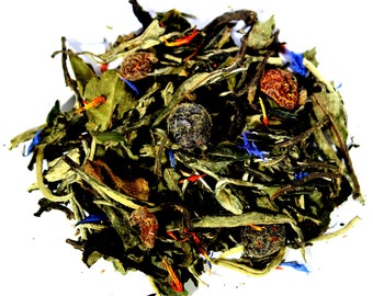 Blueberry Pomegranate - White Loose Leaf Tea