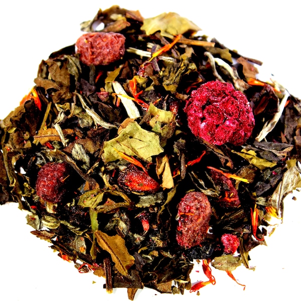 Raspberry Pomegranate - White Loose Leaf Tea