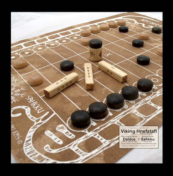 Viking board games DALDOS / SAHKKU and HNEFATAFL. Three Complete Games. Plus Free domestic shipping