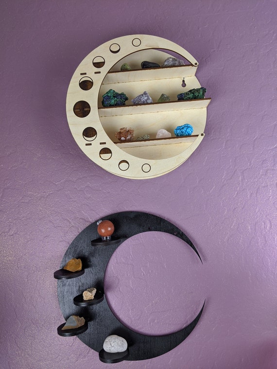 Moon Phase Shelf Wooden Moon Shelf Witchy Shelf for Your Etsy