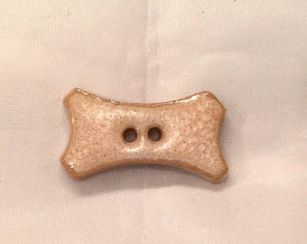 Dog Bone Buttons different sizes , Ceramic Buttons - sold individually