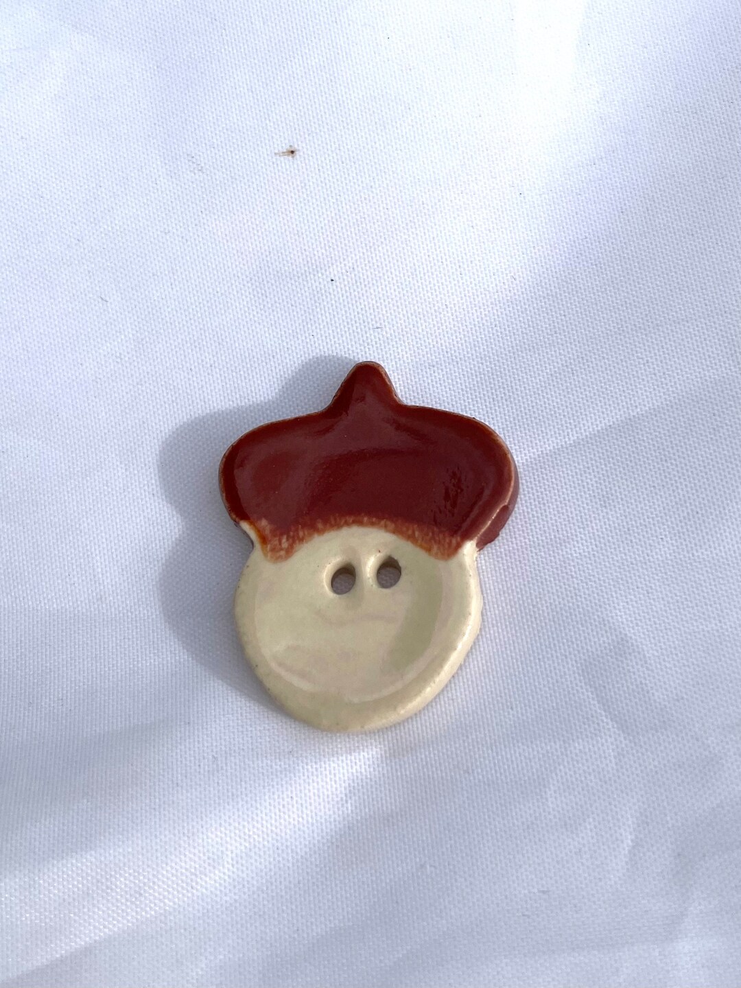 Ceramic Button Acorn Button Fall Button Sold Individually Etsy